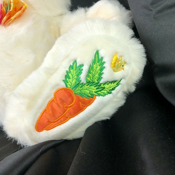TB Trading Easter Bunny Plush 14" Carrot Feet Dan Dee Hoppy Hopster - Picture 3 of 7